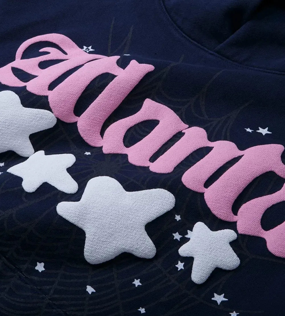 Sp5der Atlanta Hoodie Navy