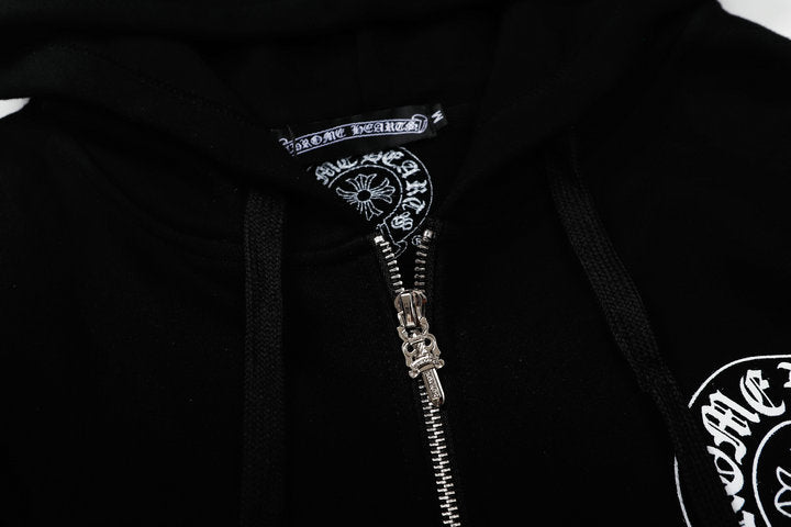 Crome Heart Zip Up Hoodie K5011
