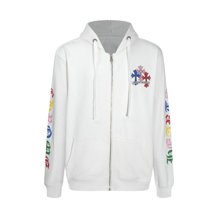 Crome Heart Zip Up Hoodie K5010