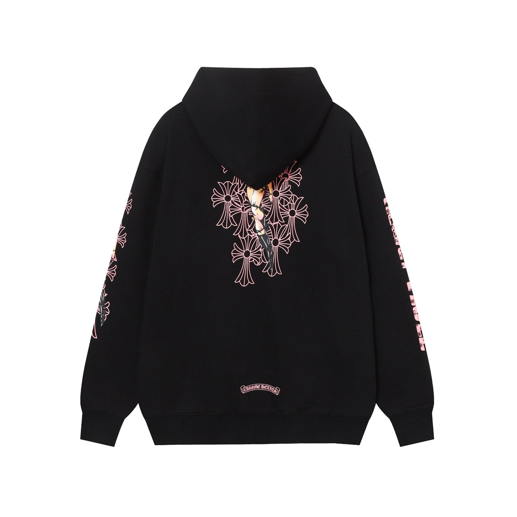 Crome Heart Zip Up Hoodie K5023