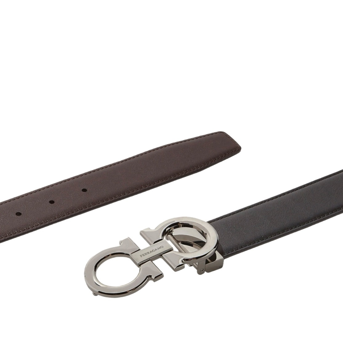 Ferragamo Men’s Reversible and adjustable Gancini belt size 32-34