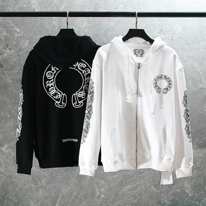 Crome Heart Zip Up Hoodie K5001