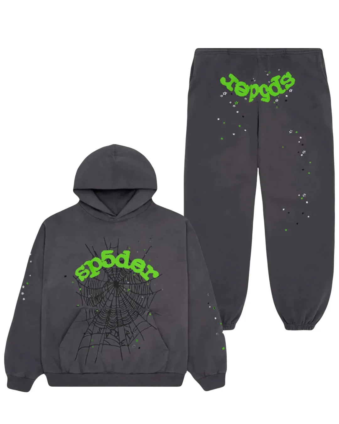 Sp5der Web Hoodie Slate Grey