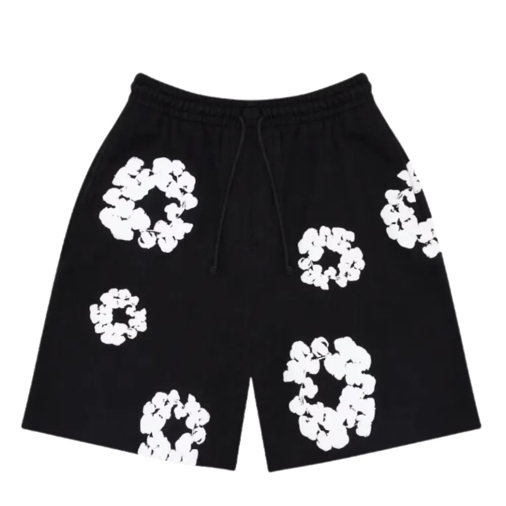 Denim Tears The Cotton Wreath Shorts Black Hoodie/Shorts (2-Piece)