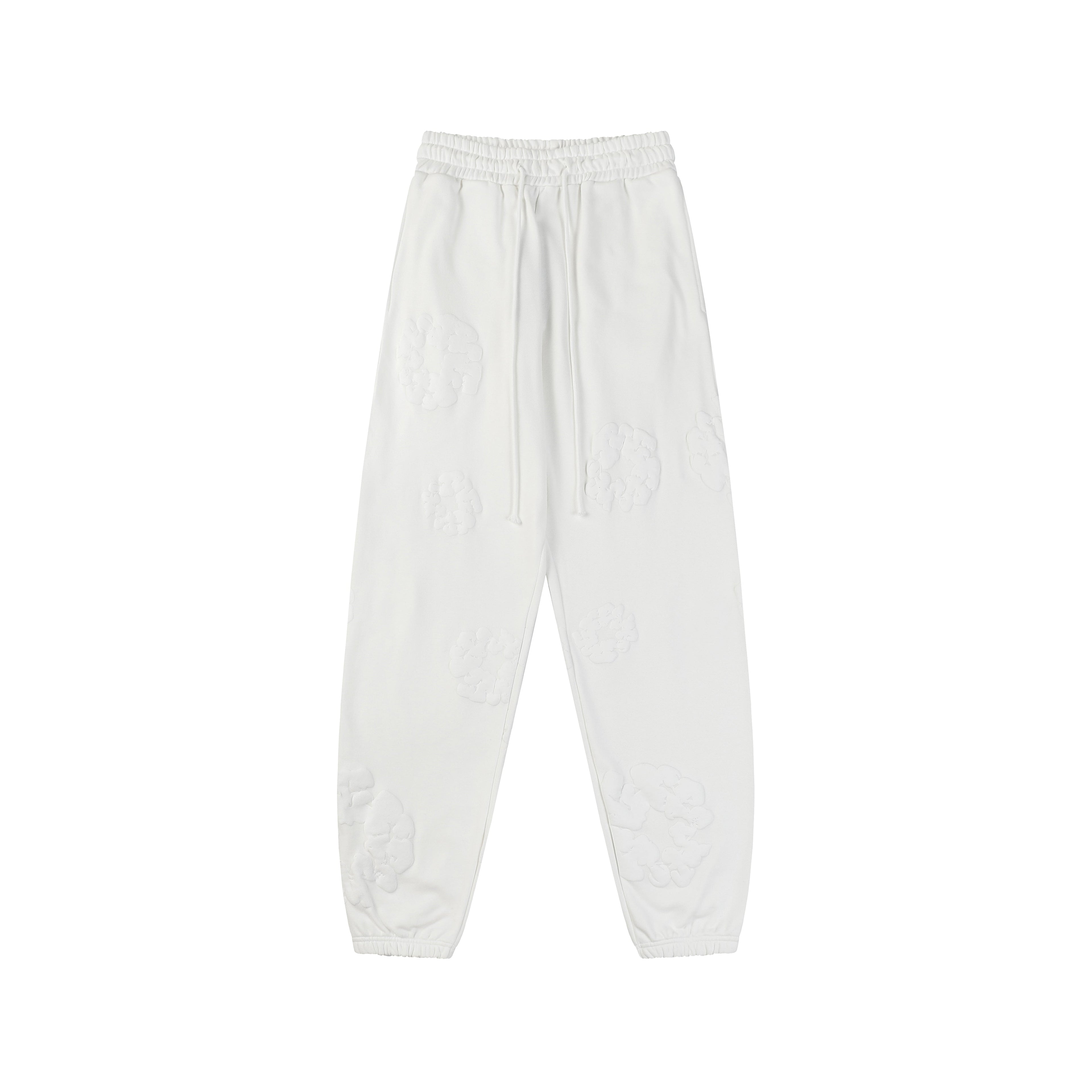 Denim Tears The Cotton Wreath All White Sweatpants