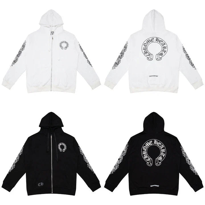 Crome Heart Zip Up Hoodie K5001