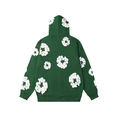 Denim Tears Cotton Wreath Green Hoodie