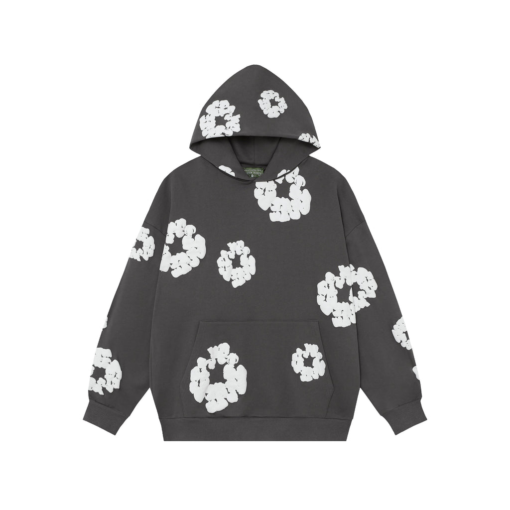 Denim Tears Cotton Wreath Dark Grey Hoodie
