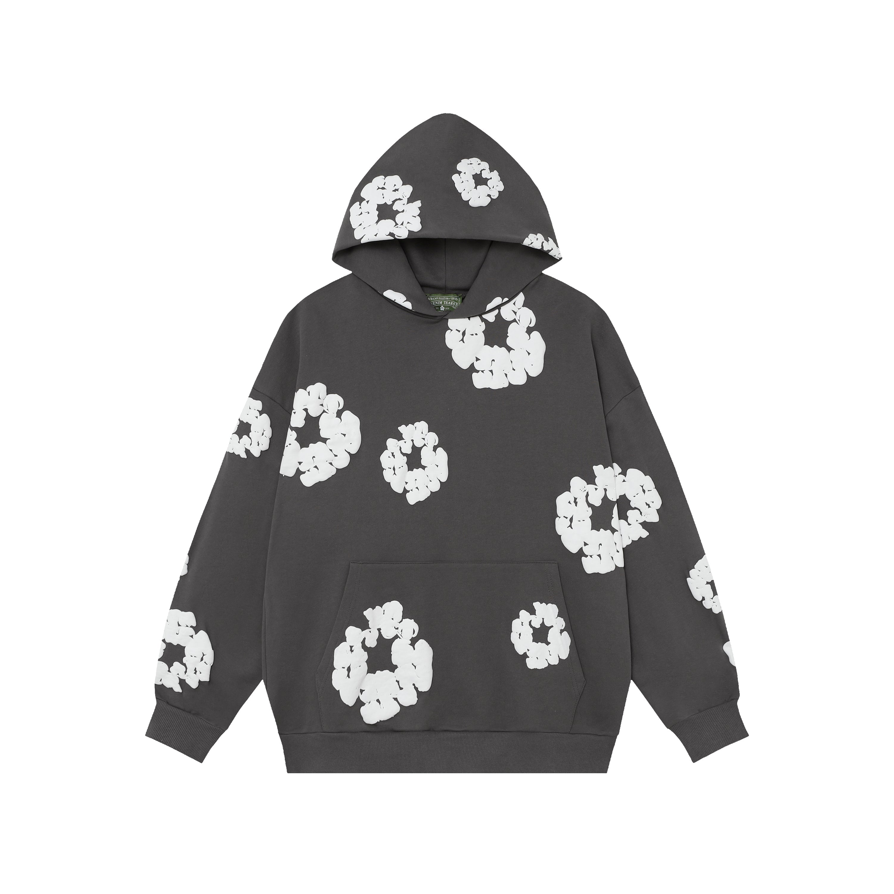 Denim Tears Cotton Wreath Dark Grey Hoodie
