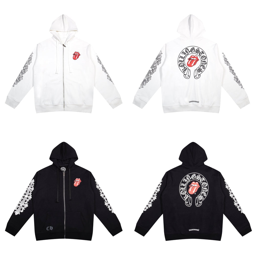 Crome Heart Zip Up Hoodie K4