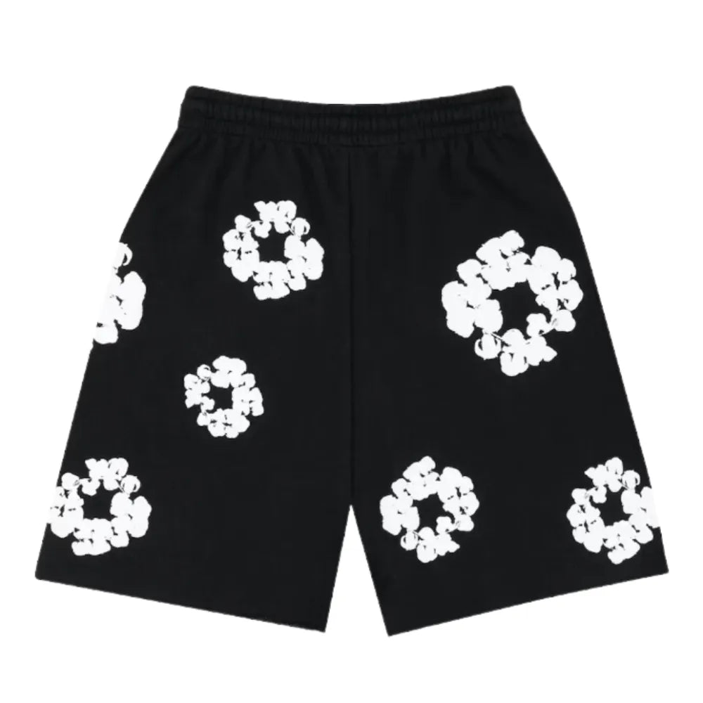 Denim Tears The Cotton Wreath Shorts Black Hoodie/Shorts (2-Piece)