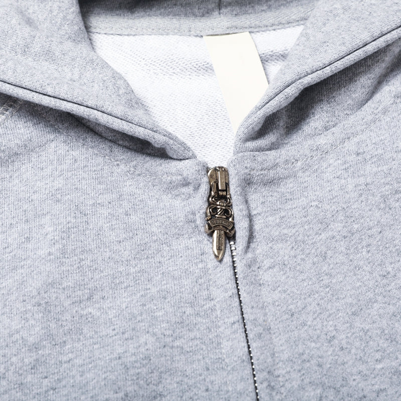 Crome Heart Zip Up Hoodie 8652