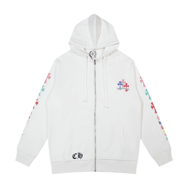 Crome Heart Zip Up Hoodie K5015