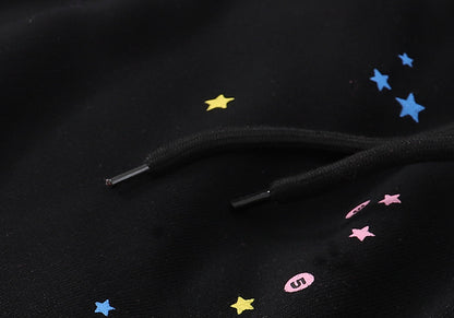 Sp5der P*nk Black Hoodie/Pants (2-Piece)