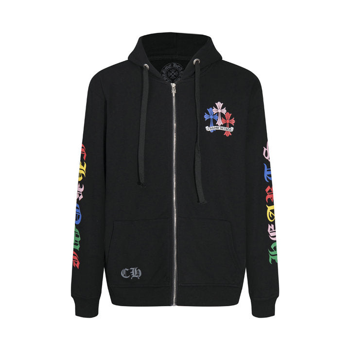Crome Heart Zip Up Hoodie K5010