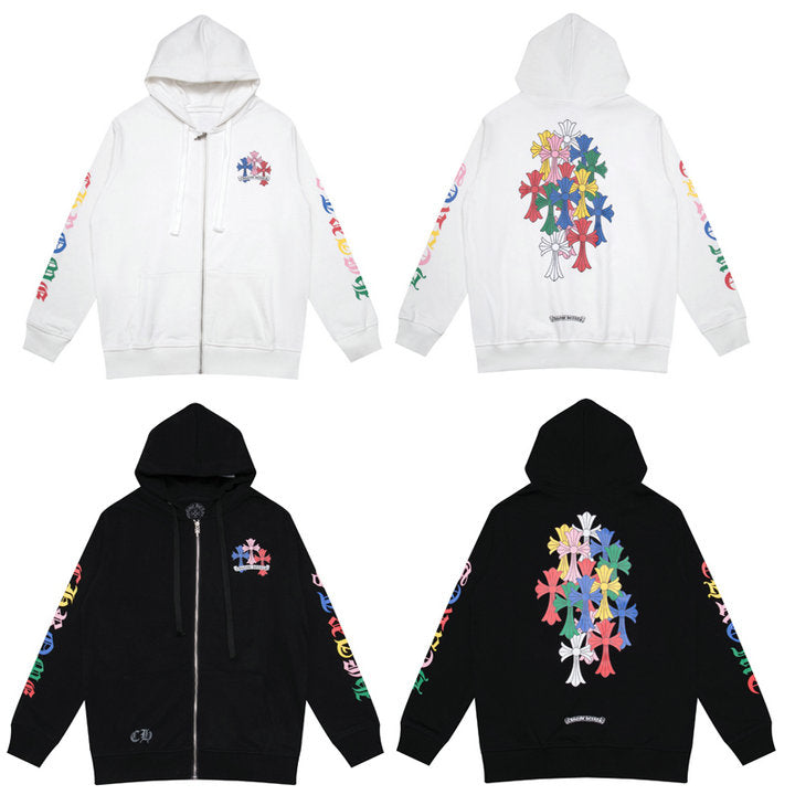 Crome Heart Zip Up Hoodie K5010