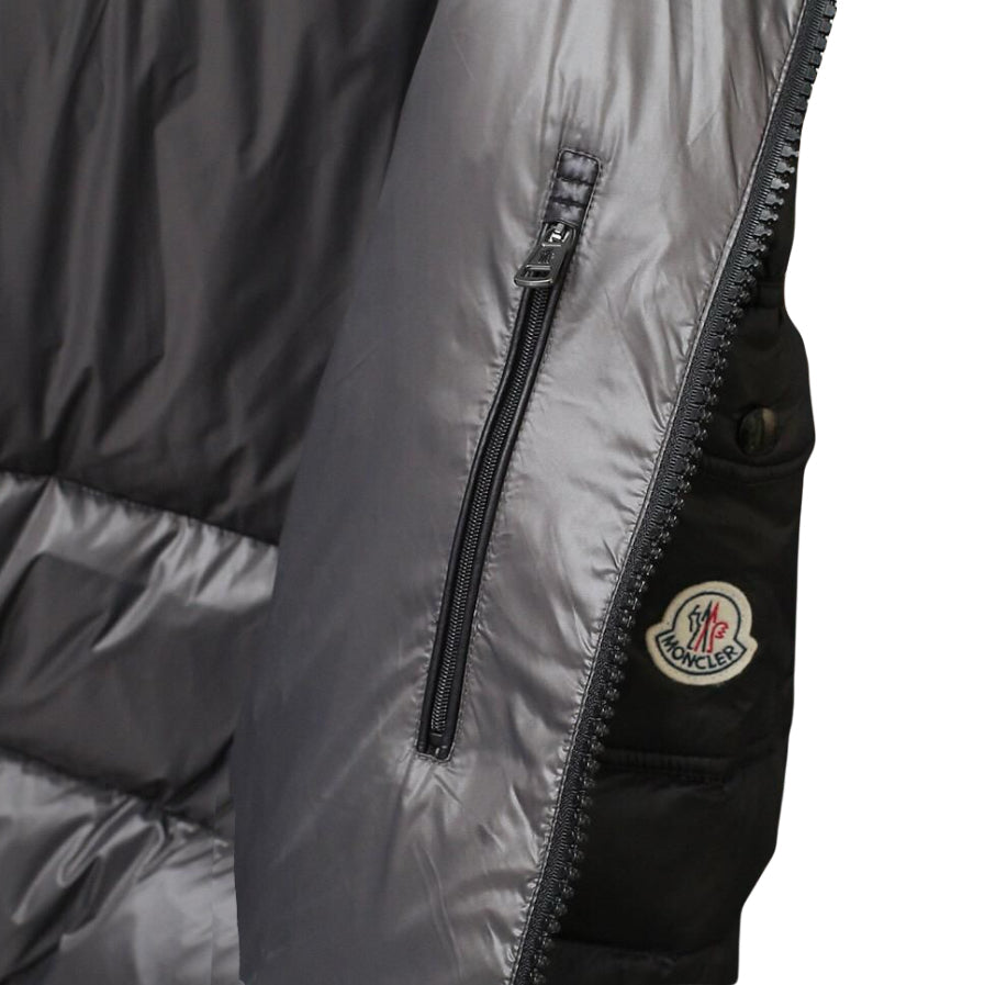 Men's Black Monc Puffer Jacket - Stylish Winter Coat with Hood