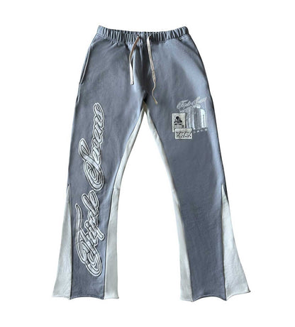 Triple Sevens Grey Flared Sweatpants