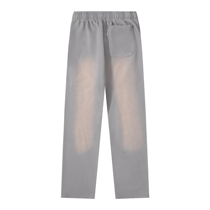 Hellstar Faded Grey Hoodie/Pants With Pink Logo (2-Piece)