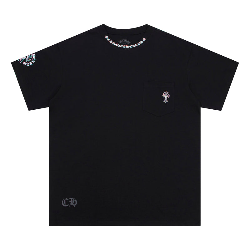 Crome Heart Neck Logo T-shirt K6022