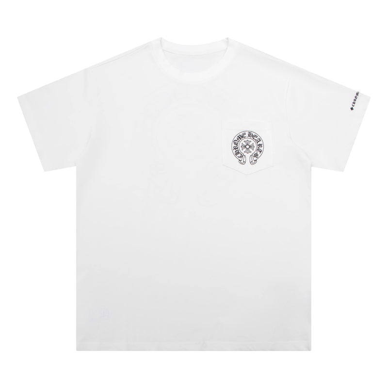 Crome Heart Horse Shoe Logo Pocket T-Shirt K6013