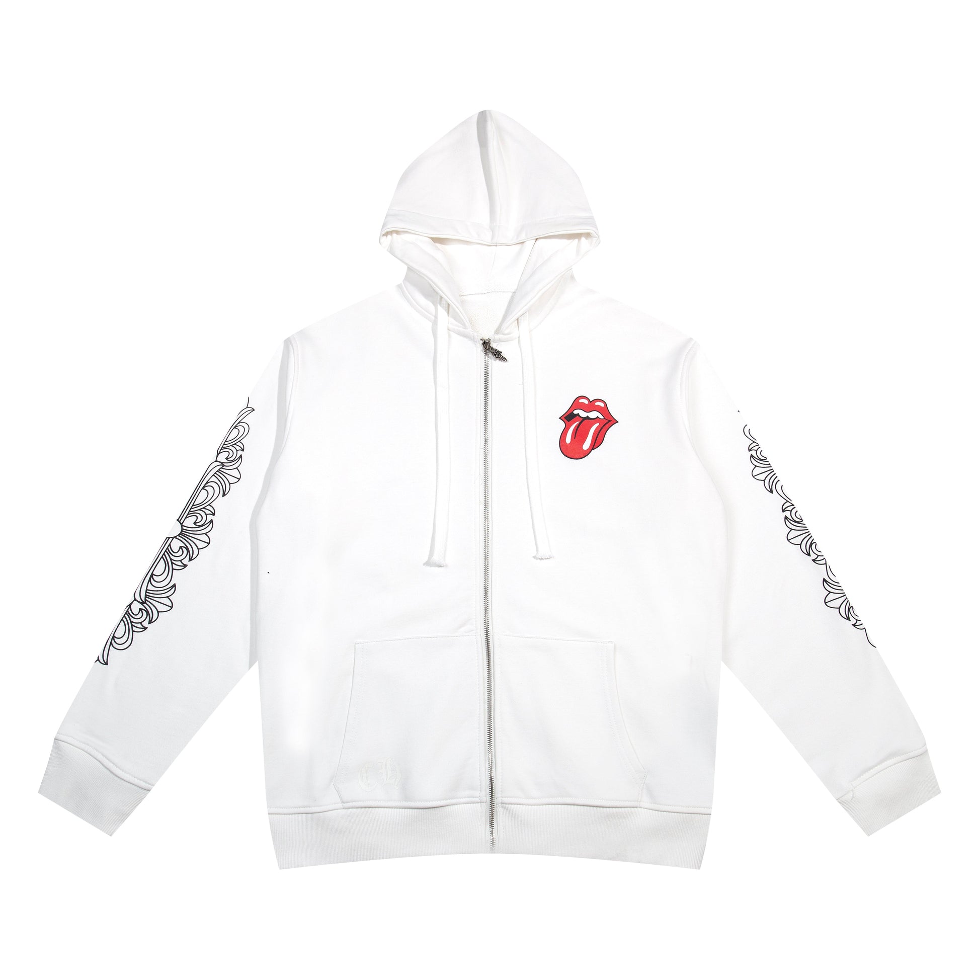 Crome Heart Zip Up Hoodie K4