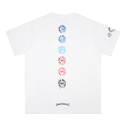 Crome Heart Multi Color Horse Shoe T-shirt K6048