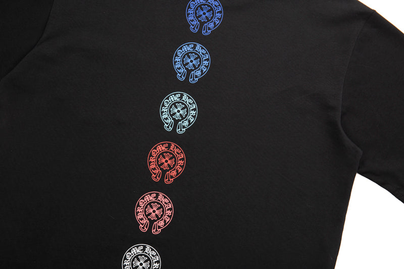 Crome Heart Multi Color Horse Shoe T-shirt K6048