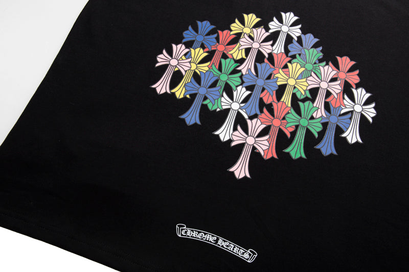 Crome Heart Multi Color Cross T-shirt K6052