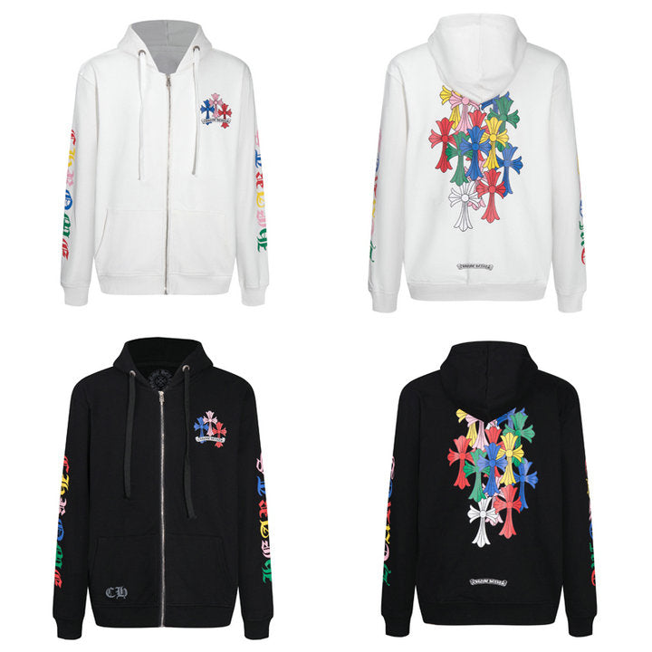 Crome Heart Zip Up Hoodie K5010