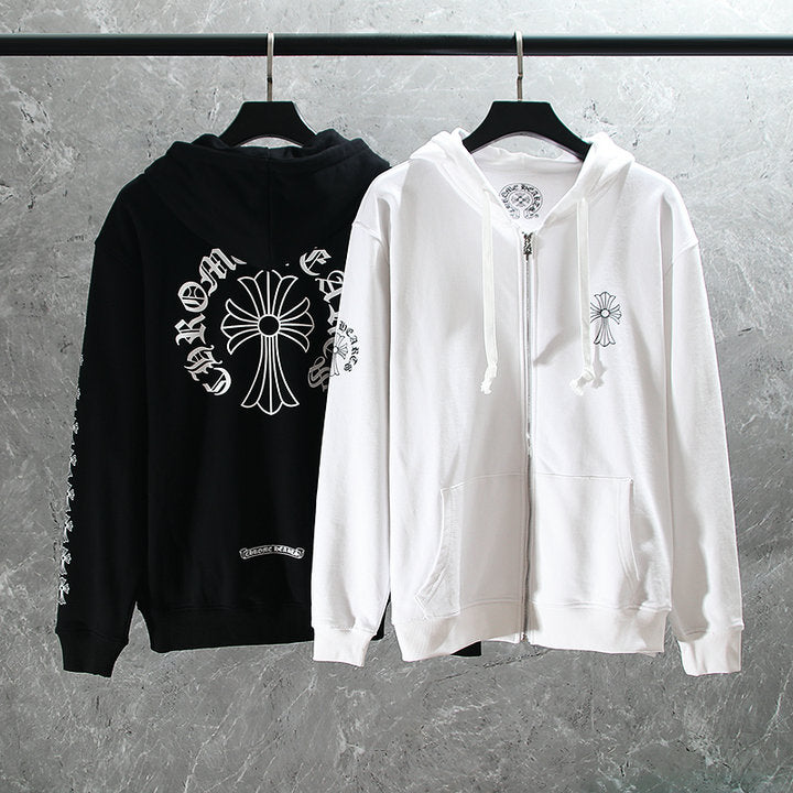 Crome Heart Zip Up Hoodie K5007