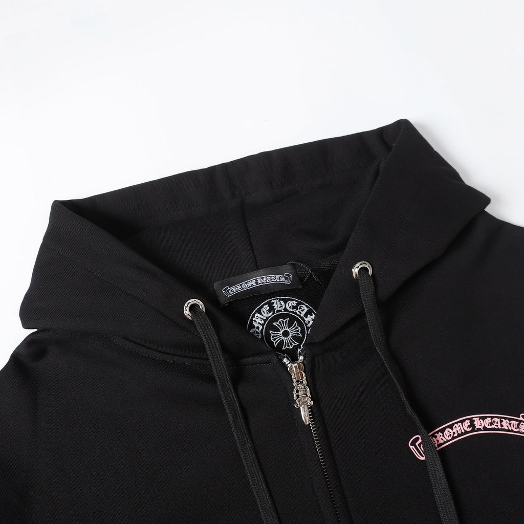 Crome Heart Zip Up Hoodie K5023