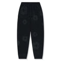 Denim Tears Cotton Wreath Black Monochrome Sweatpants