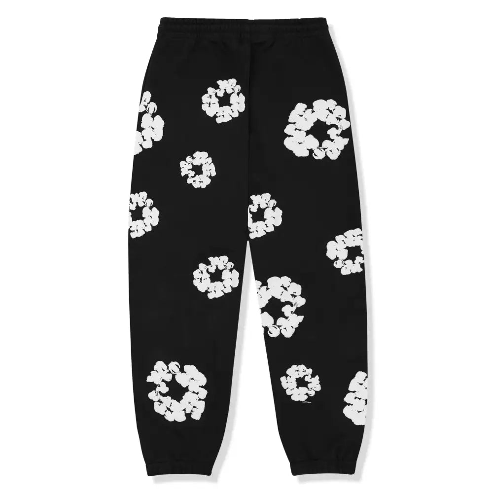 Denim Tears The Cotton Wreath Black Hoodie/Pants (2-Piece)