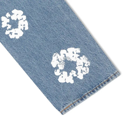 Denim Tears Light Blue Heritage Jeans – Stylish Light Wash