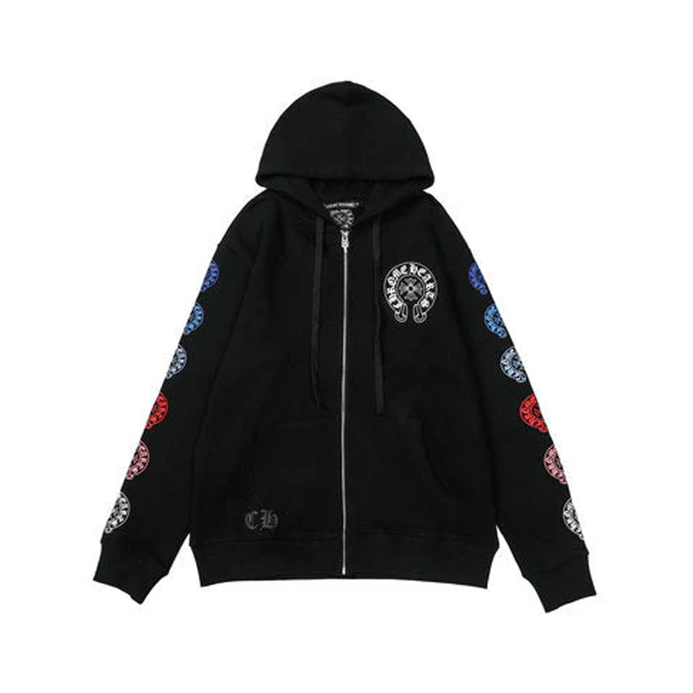 Crome Heart Zip Up Hoodie K5011