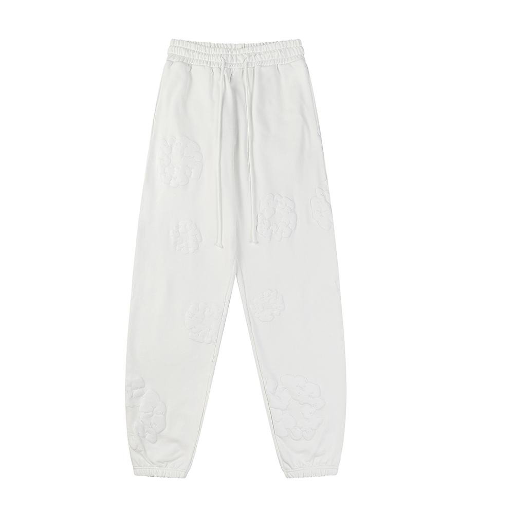 Denim Tears The Cotton Wreath All White Sweatpants