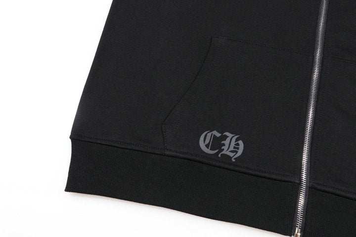 Crome Heart Zip Up Hoodie K5015
