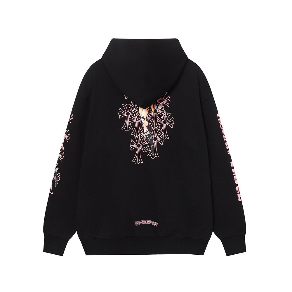 Crome Heart Zip Up Hoodie K5023
