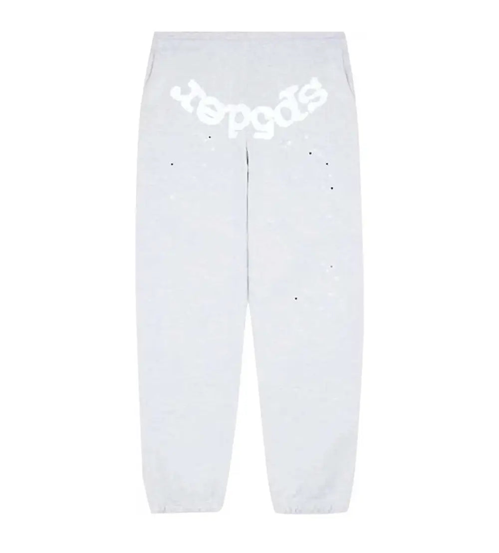 Sp5der OG Web Heather Grey Hoodie/Pants (2-Piece)