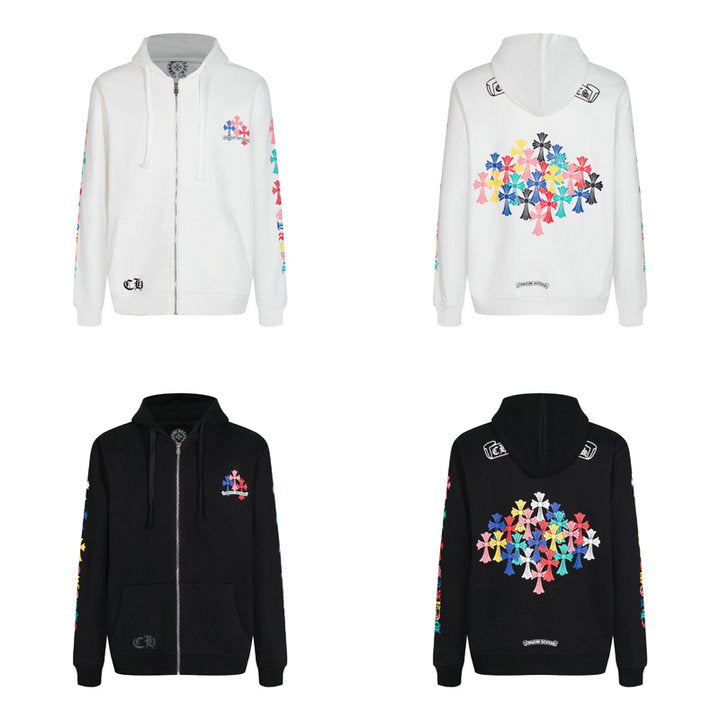 Crome Heart Zip Up Hoodie K5015