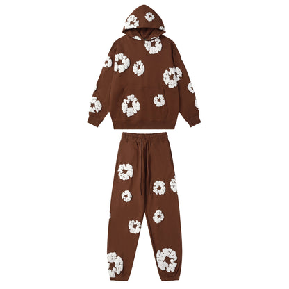 Denim Tears Cotton Wreath High Quality Variety Set Hoodie/Pants (2-piece)
