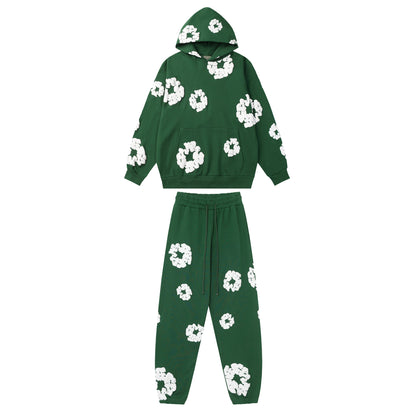 Denim Tears Cotton Wreath High Quality Variety Set Hoodie/Pants (2-piece)