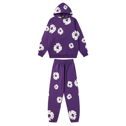 Denim Tears Cotton Wreath High Quality Variety Set Hoodie/Pants (2-piece)