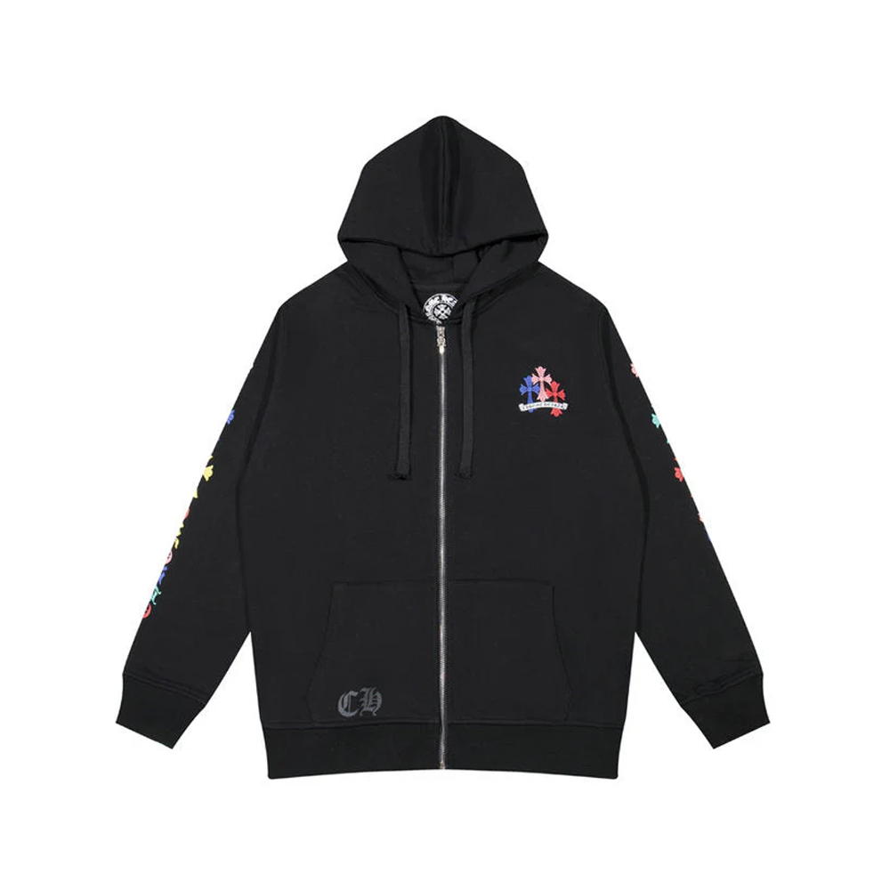 Crome Heart Zip Up Hoodie K5015