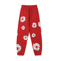 Denim Tears The Cotton Wreath Red Sweatpants