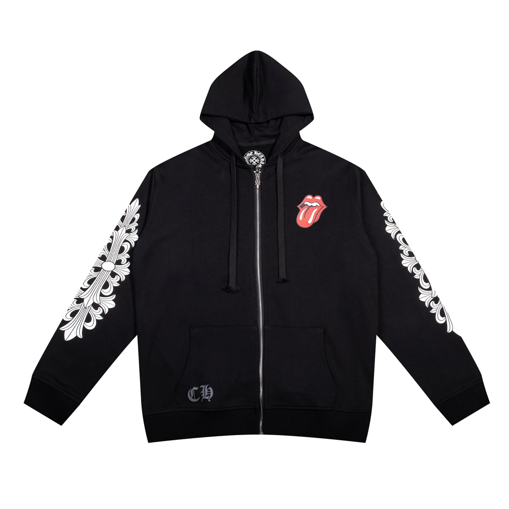 Crome Heart Zip Up Hoodie K4